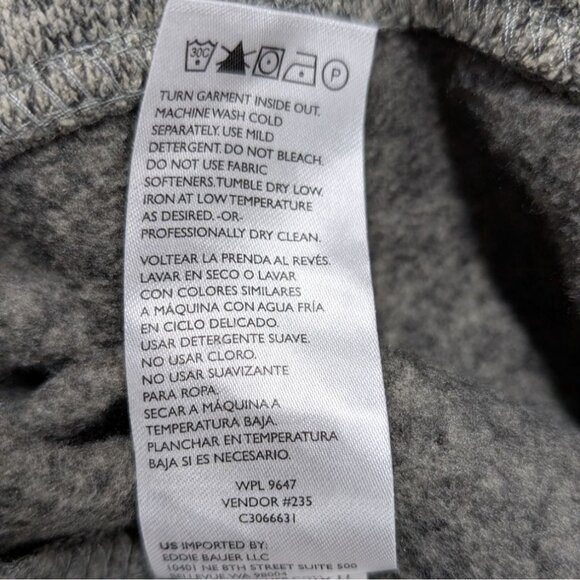 Eddie Bauer Radiator Fleece Snap Mock Pullover Sweater Mens Medium - Picture 5 of 6